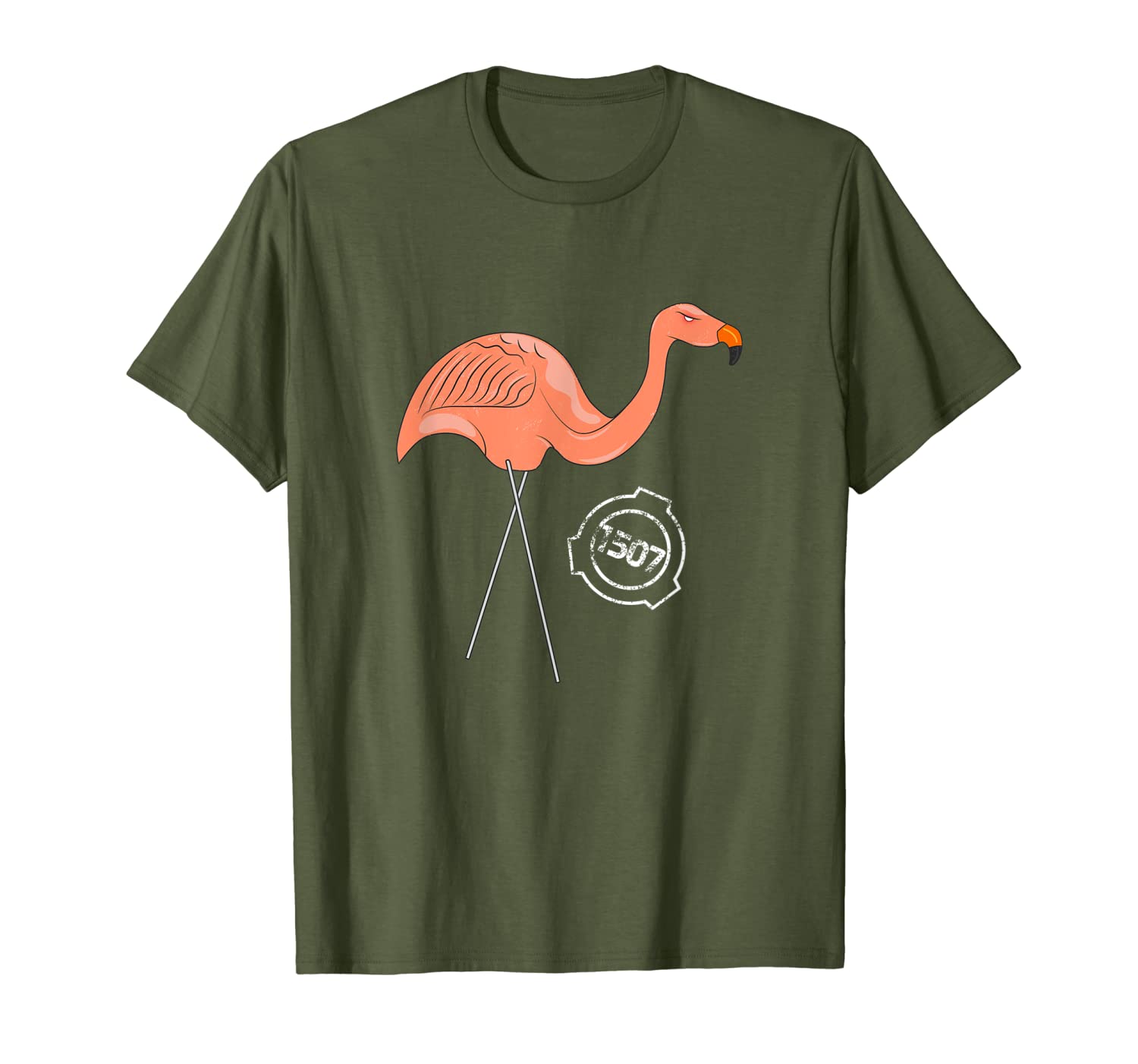 SCP-1507 Pink Flamingos SCP Foundation T-shirt-image-703235392