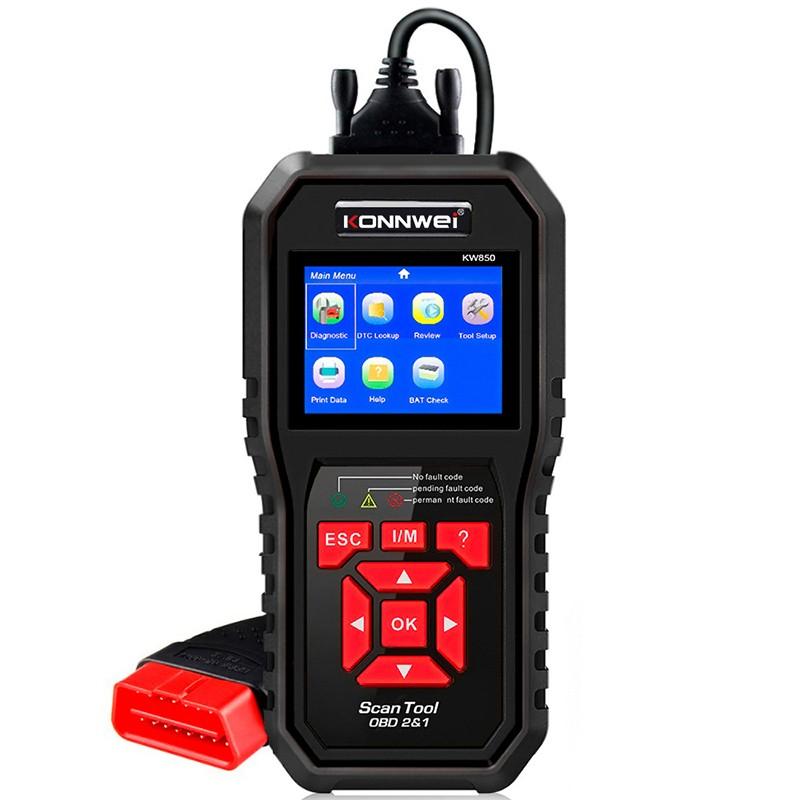 

Code Readers & Scan Tools 2021 OBD 2 Auto Scanner OBD2 KW850 Full ODB2 Supports Multi-languages ODB Diagnostic
