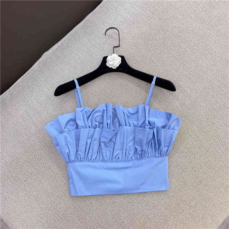 

summer fashion women clothes straps backless high waist short top female sexy tanks WR70301L 210525, White
