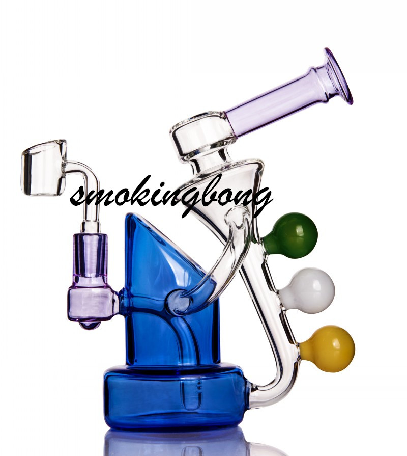 

Tornado Glass bong Smoke Pipe Hookahs Shisha Waterpipe unique heady Dab Rigs Bubbler with 14mm banger