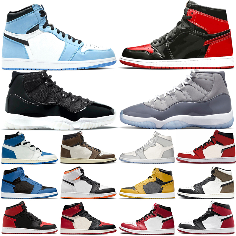 

Jumpman 1 Basketball Shoes 11 Men Women 1s Bred Patent University Blue Marina Electro Orange Chicago Black Toe Bred Cool Grey Jubilee Mens Trainers Sneakers, #4 high og hand crafted