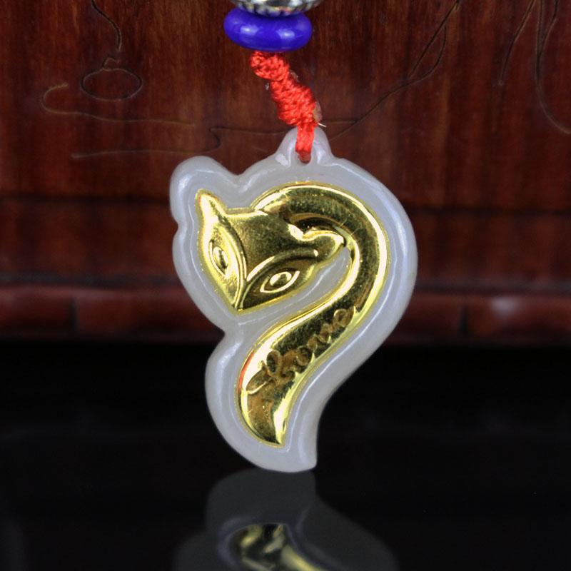 

Lockets Design Jade Necklace Pendant Delicate Little Natural Hetian Gold Men Women White Pendants Certificate Boxed, Silver