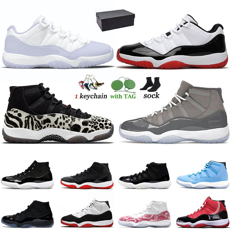 

Mens Sports Sneakers Jumpman 11s Pure Violet Cool Grey Basketball Shoes 11 Size 47 Low Legend Blue White Bred Space Jam Womens Designer Snakeskin Trainers With Box, C50 40-47 (4)