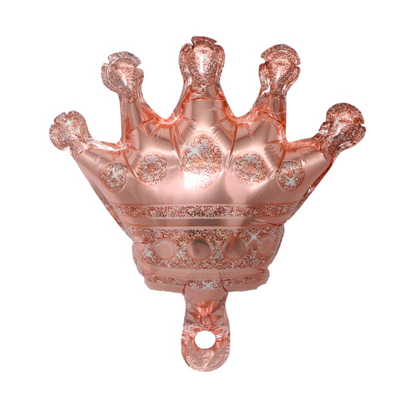 

Party Decoration 10pcs Crown Balloon Accessories Durable Backdrop Festival Aluminum Foil Easy Use Home Decor Mini For Birthday Reusable