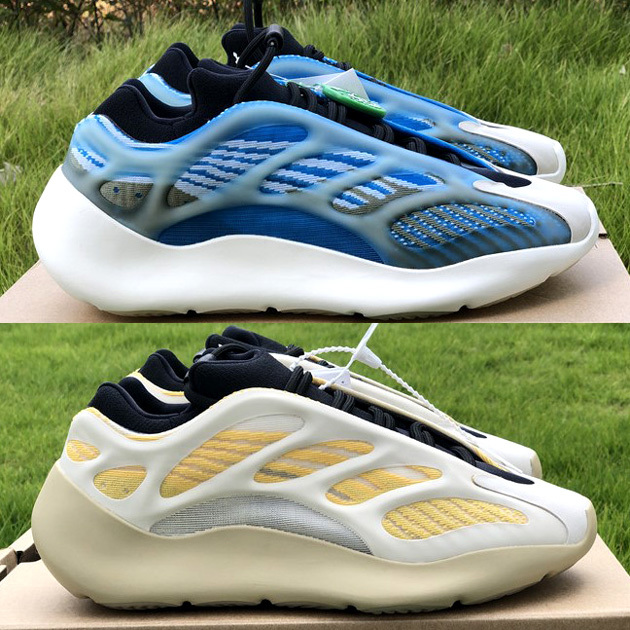

Designer 700 V3 Kyanite Azareth Shoes Alvah models Srphym Eremiel Clay Brown Arzareth Azael features White Black Yellow Blue Sneakers For