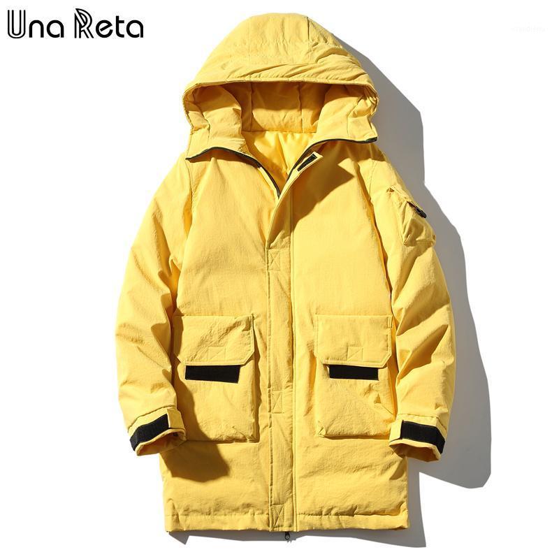 

Men's Down & Parkas Una Reta M-5XL Winter Male Jacket Cotton Coat With Hooded Plus Size Men Clothing Long Warm Parka, Black