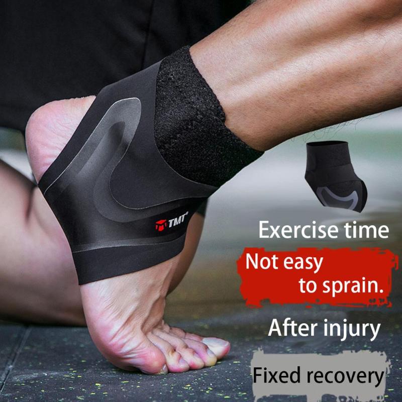 

Ankle Support Adjustable Compression Sleeve Elastic Brace Guard Foot Anti-Sprain Heel Protective Strap, Left