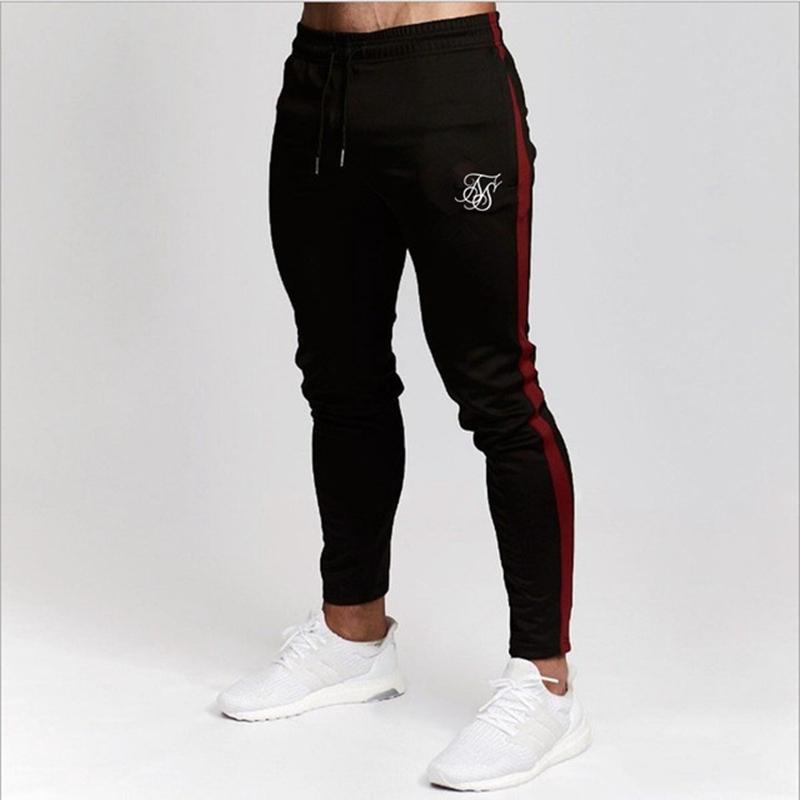 

Mens Joggers Sweatpants Sik Silk Fitness Elastic Trousers Hip Hop Skinny Tracksuit Siksilk Pant Men Casual Track Pants Men's, Color