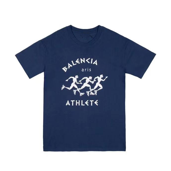 Paris T-shirt Runner Imprimer à manches courtes à manches doubles à manches doubles à manches courtes à manches courtes, à deux couleurs XS-L, à