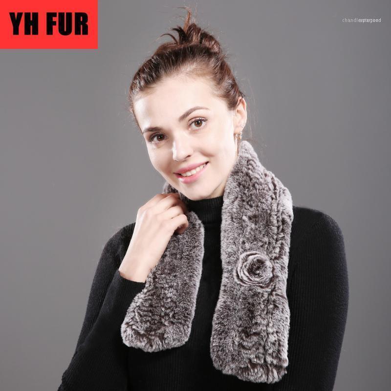 

Scarves Women 100% Real Rex Fur Scarf Worm Soft Neckerchief Ring Fashion Wrap Wholesale Retail1