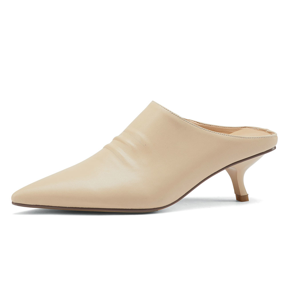 

Dress Shoes Fancy-brand laptop design pointed to sexy toe slippers mulatto bombs summer kitten stylish heels elegant women's genuine leather shoes DUU7, 1# shoe box