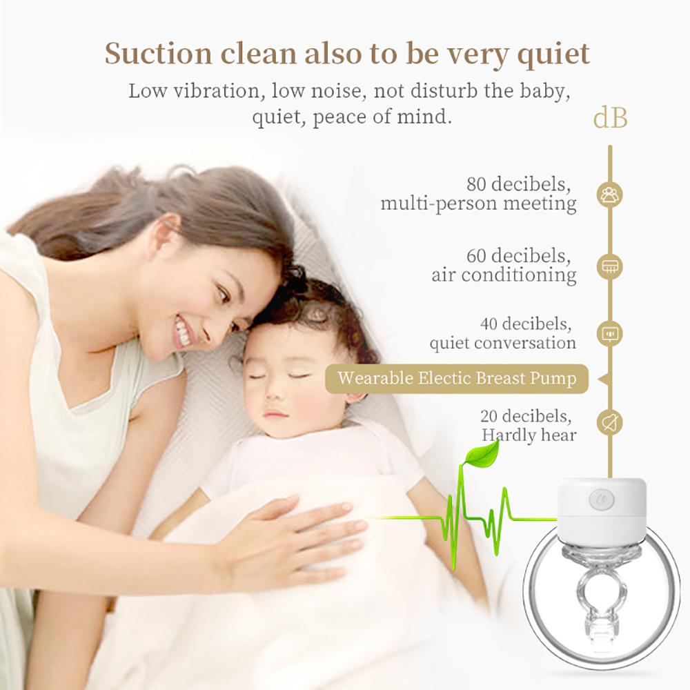 

NEW Electric Breast Pump Silent Wearable Automatic Milker LED Display USB Rechargable Hands-Free Portable Milk NO BPAScouts