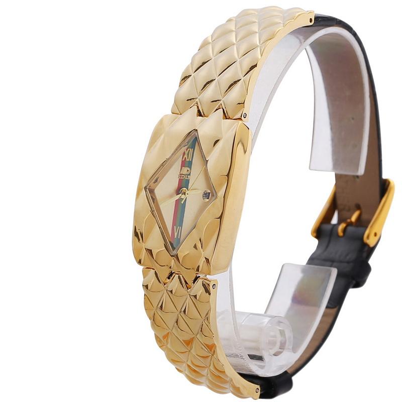 

Wristwatches Idis Leather Women Watch Fashion Designer Ladies Student, Gold