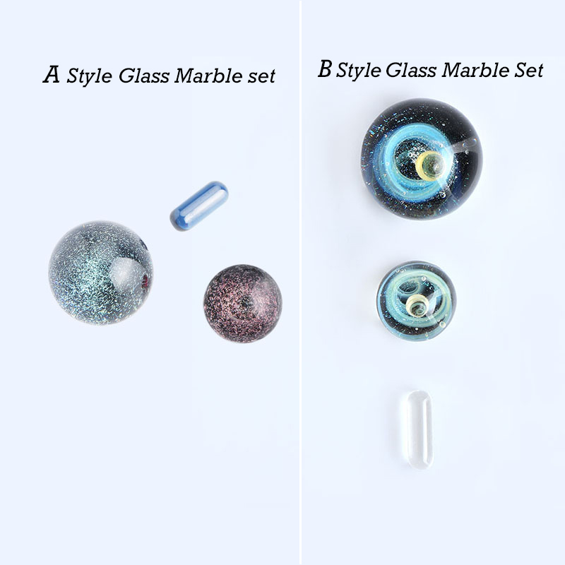 

Smoking Accessories 2Styles Glass Marble Sets Including Quartz &Sapphire Pills 14mm& 22mm OD Bead Balls Pearls For Terp Slurper Banger Nails