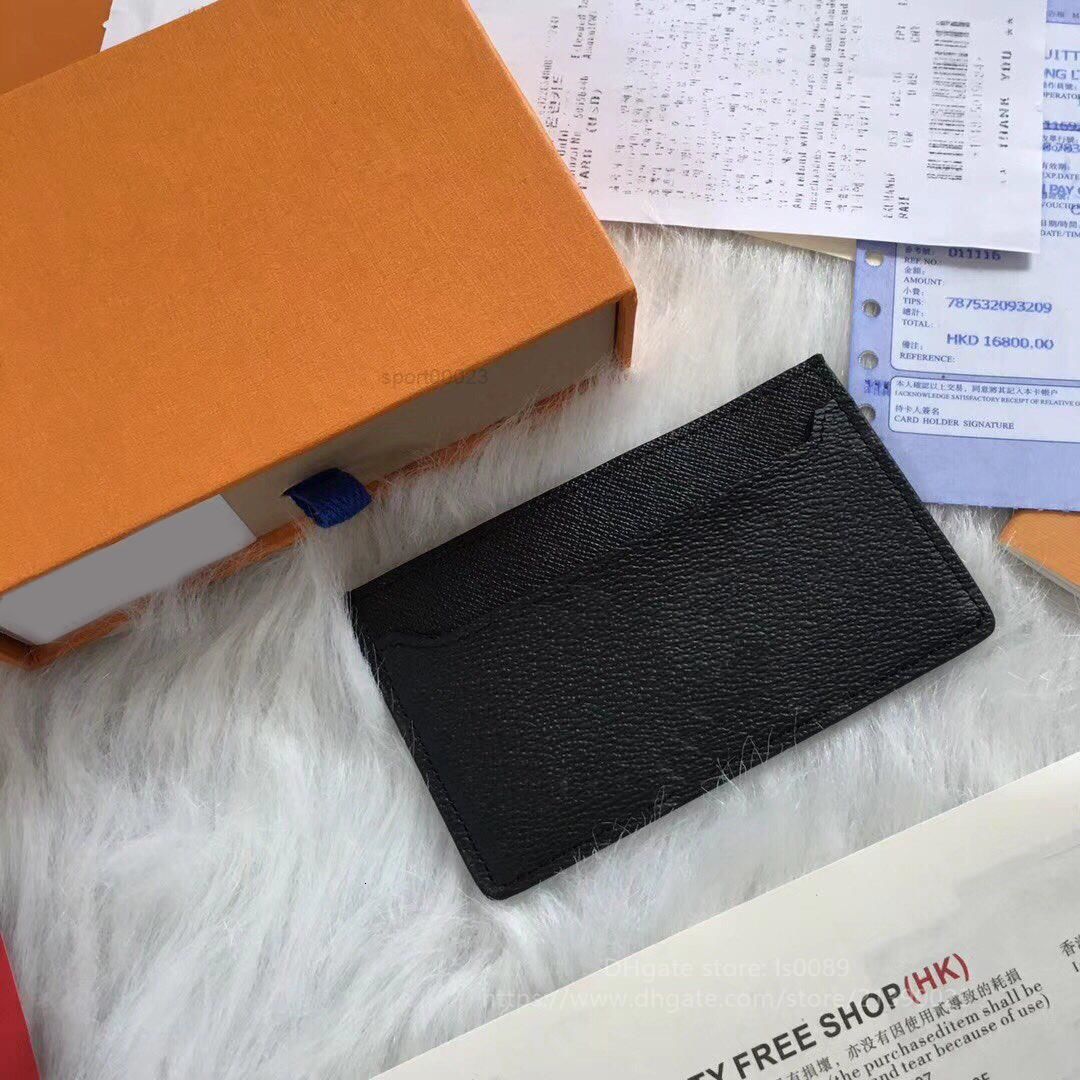 

Fashion classic high quality leather short wallet card holder for men and women L lattice, Black plaid