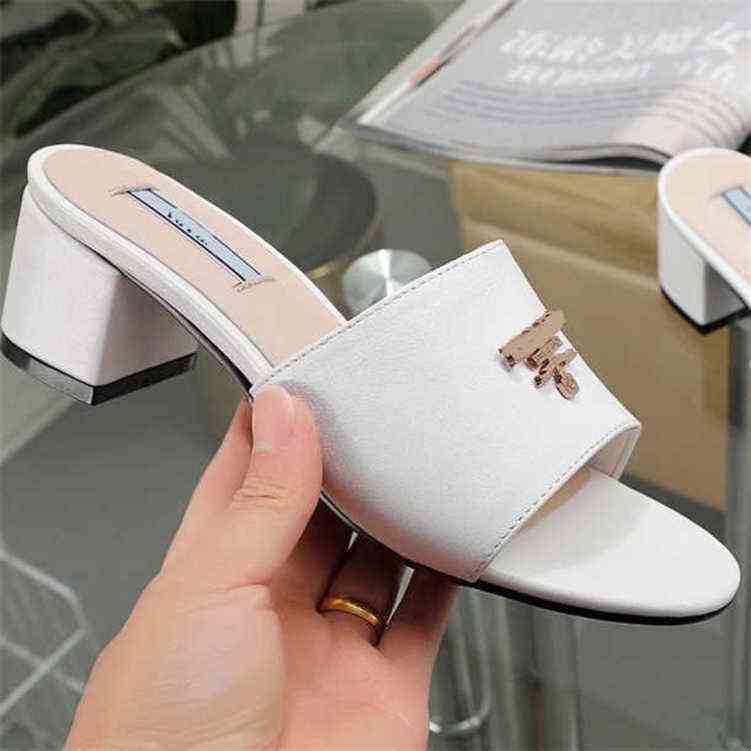 

luxury italy designer brand slippers super great quality with full package for women gift present lady birthday wedding sandals shoes heels PR1E, Black