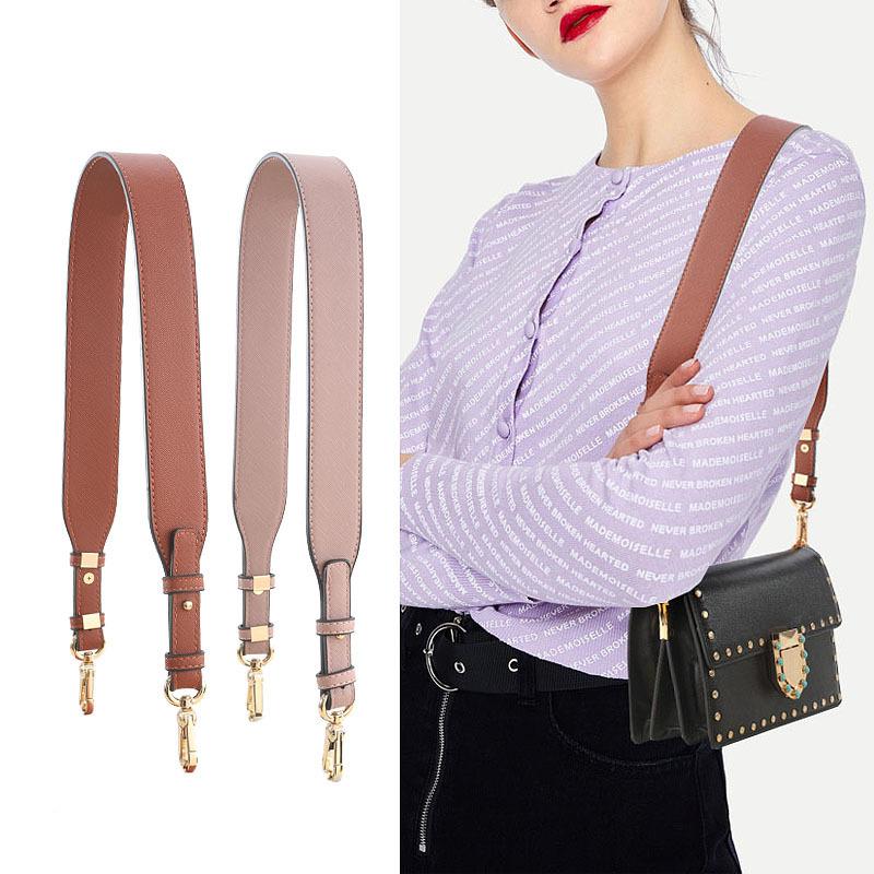 

Bag Parts & Accessories Brand Crossbody Strap Wide Shoulder For Accessory Vintage Leather Handbag Solid Sac Bandouliere Femme