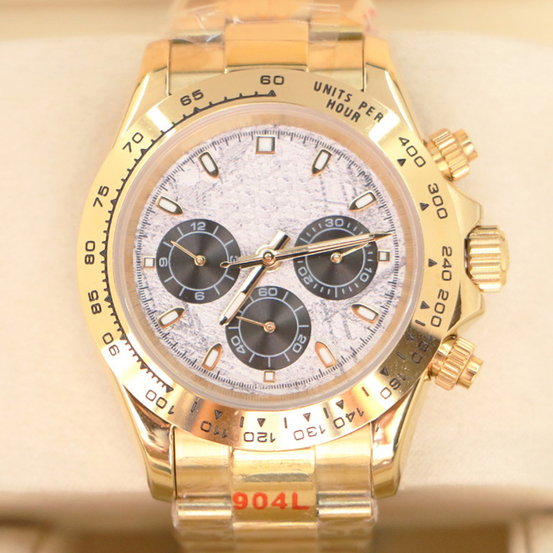 Designer wrist watches for ladies Automatic Watches 41mm Folding buckle chronograph Waterproof Stopwatch Marathon anthony Yellow Montre Sports wr-image-745578024