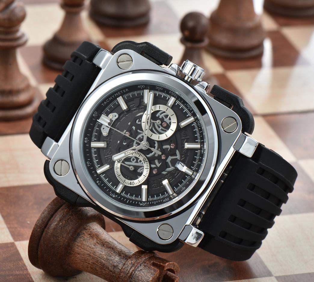 

21 Watch Automatic Mechanical Mens Watches Men Automatic Machinery Top High Quality Sports Calendar Movement Stainless Steel Waterproof Luminous Wristwatches, Black