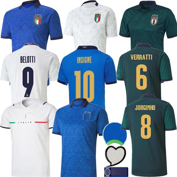 

ITALY soccer Jersey home and away 2021 BARELLA SENSI INSIGNE 20 21 European Cup Renaissance CHIELLINI BERNARDESCHI football shirts men + kid, Black