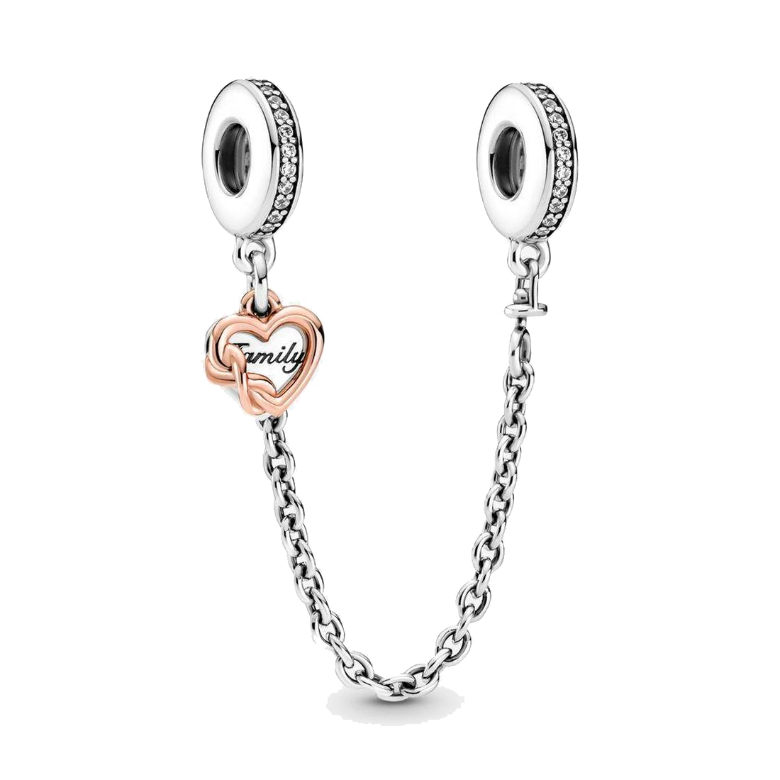 

Women Jewelry fit Pandora Charms Bead 925 Silver Love Bracelet Family Heart Safety Chain Slide Bracelets Beads Jewellery chain Charm Beaded, Bronze;silver
