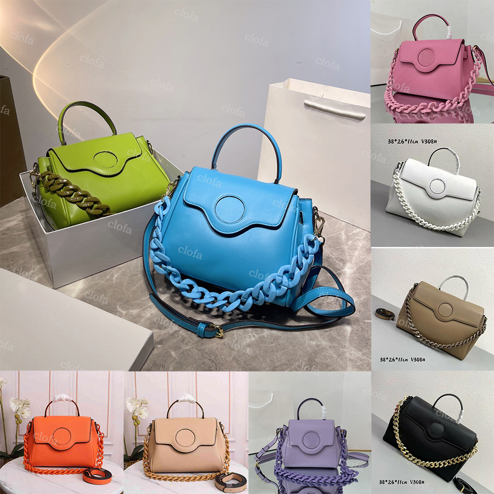 

New Cosmetic Bag FashionBag Shoulder Bag Designer La Medusa Panel Trim Women Big Chains Strap Internal Flat Pocket Magnetic Buckle Handbags Leather Purse Wallets, I need look other product