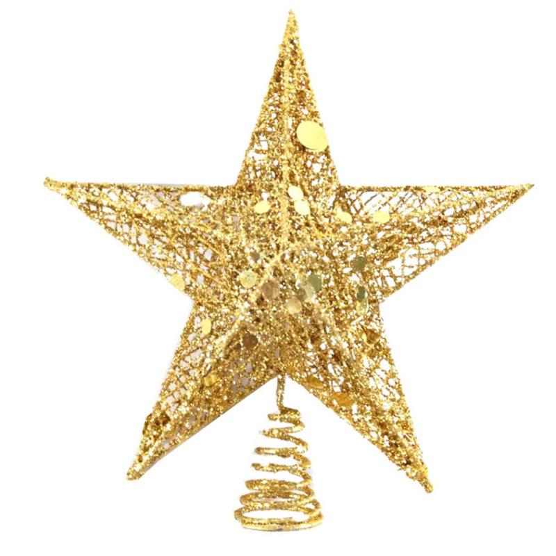 

Christmas Decorations Five-Pointed Star Decoration Tree Topper Glitter Ornament Treetop