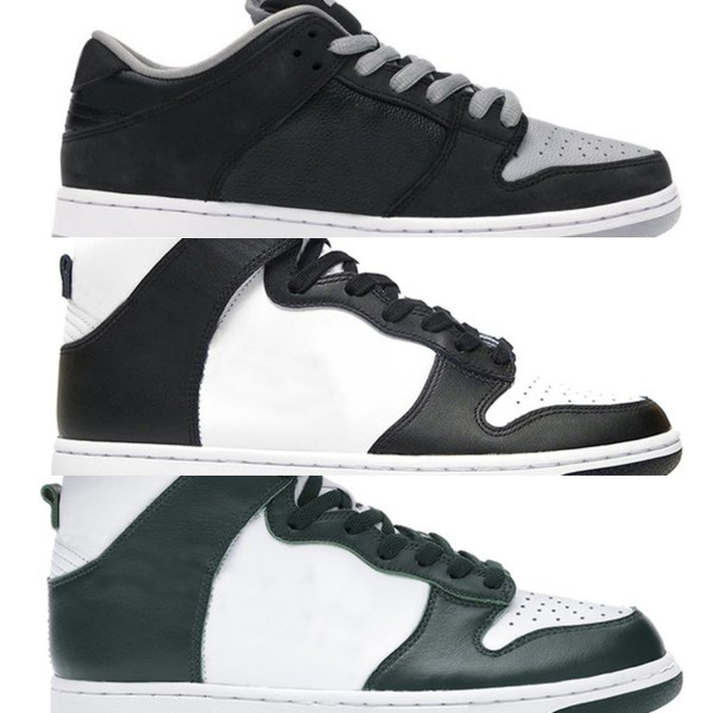 

2021 High Quality SB Dunk Running Shoes Panda Barely Green Glow Easter Men Women Dunks Georegtow Chunky Dunky Low Trainers Skate76U1, C29 green glow 36-45