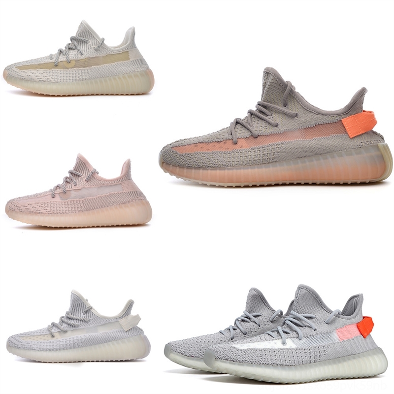 wU63T TOP Quality 350 Women Womens KanyeWest Running Sport Men Zebra Tail Light Natural Cinder Static Reflective Mens Shoes Trainers-image-699591862