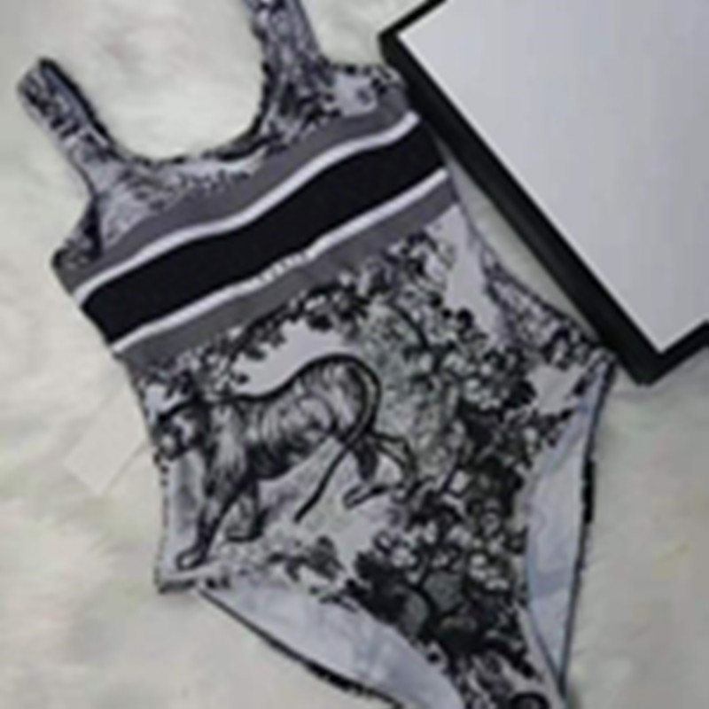 

Swimsuit women fashion European and American personality TIGER PRINT SWIMSUIT beach swimming women' one-piece swimsuit