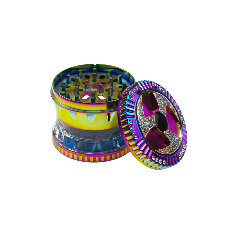 

2021 Unique Design color Grinders Metal tobacco smoke cigarette detector grinding smoking Grinder Fit Cool Men/Women Gift Dry Herb