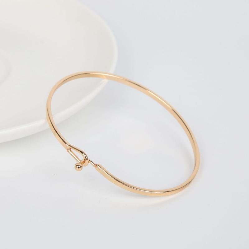 

Bangle Ladies Bracelet Jewelry Adjustable Delicate Thin Sleeve Hook-shaped Handmade Minimalist