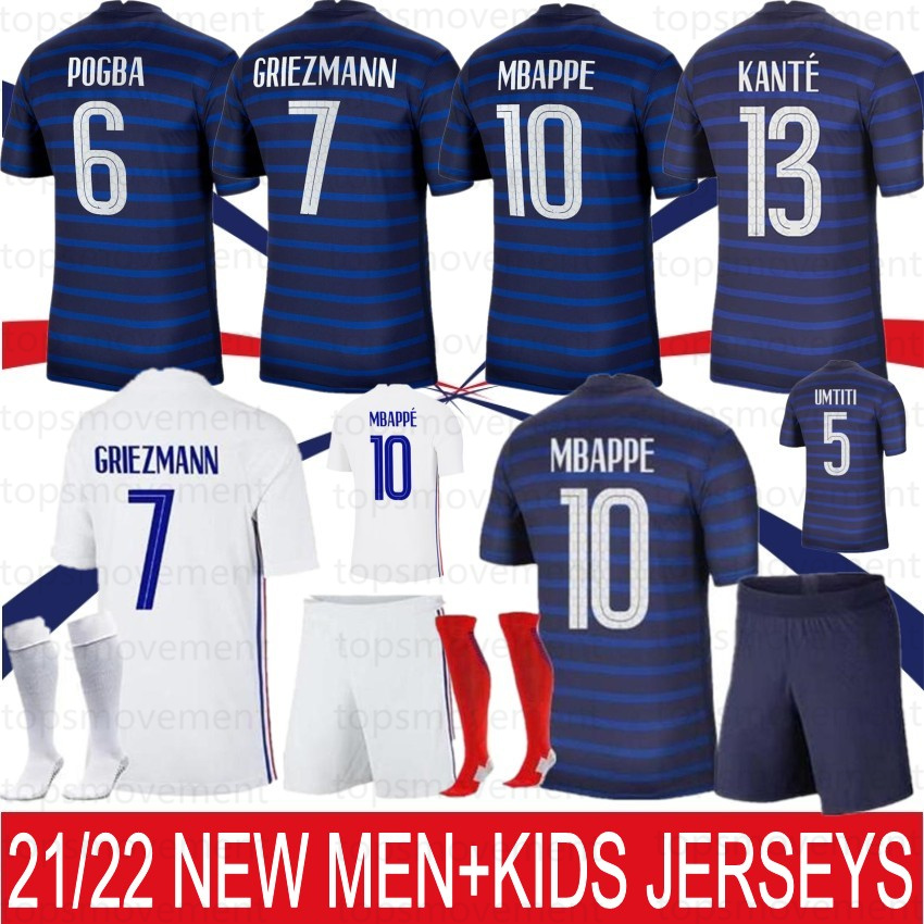 

Custom 20 21 Soccer Jerseys Maillot de foot Maillots Football Shirt Equipment BENZEMA FEKIR PAVARD Uniforms 2021 Home Away Enfants Men + Kids Women Kit Sets Socks, Men faguoo