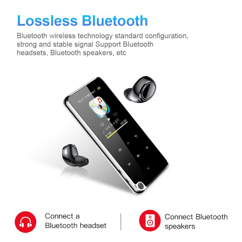 

Player Voice Recorder 4-32GB With Bluetooth 4.0 Compact And Portable 1.77Inch Contact Screen Music & MP4 Players MP3