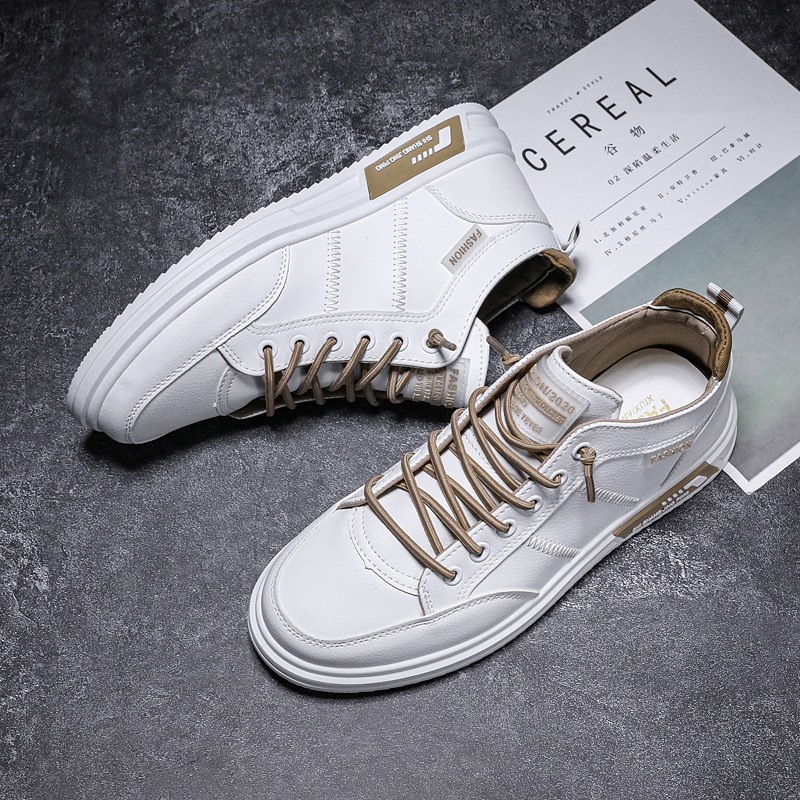 

Good Sneakers 2021 mid-top sports running shoes men's fashion black grey beige trend young people