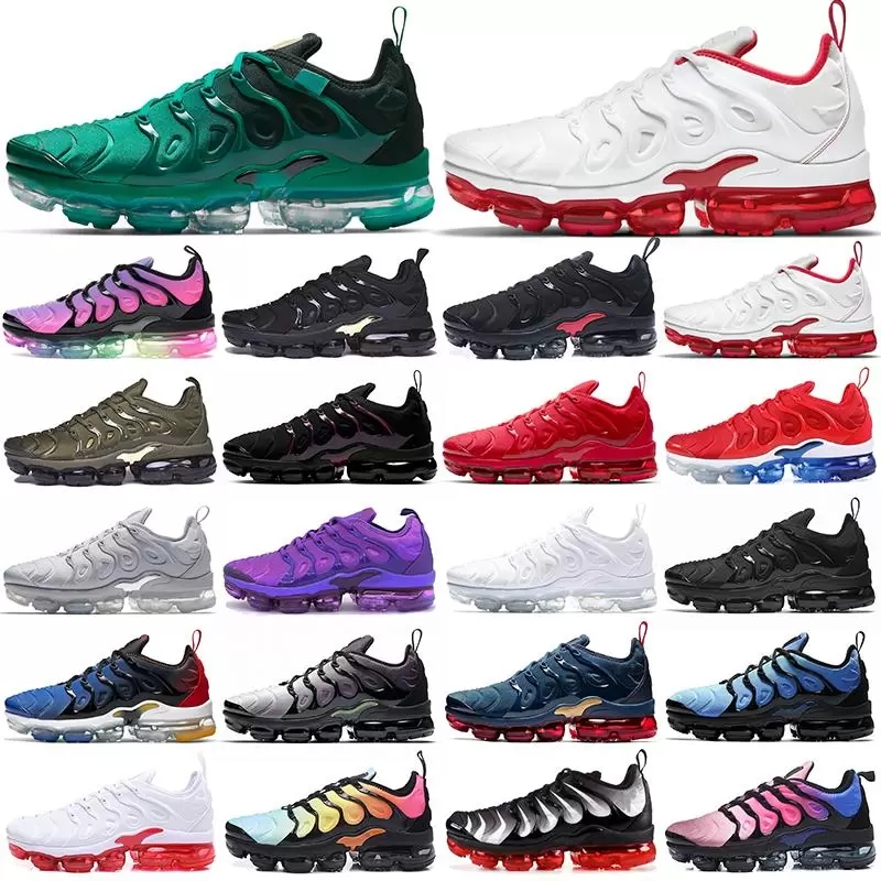 

NIKE air max vapormax AM VM Fresh tn plus mens Running Shoes Blue Atlanta Light Bone Metallic Gold Hyper Violet Airmax women sports outdoor trainers sneakers, 32