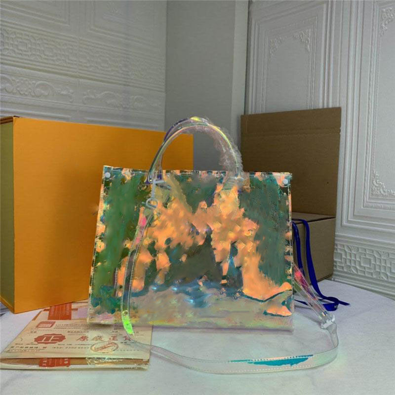 

Designer Luxury New Pochette Volga Limited Edition Prism PVC PM NTHEGO Tote Giant Keepall Shoulder Hand Bag Size: 34.28.15cm