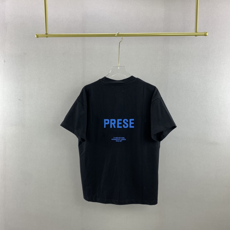 

21fw Europe Uk T shirt High Street Tee Spring Summer Men women Skateboard fashion Streetwear Tshirt, White;black