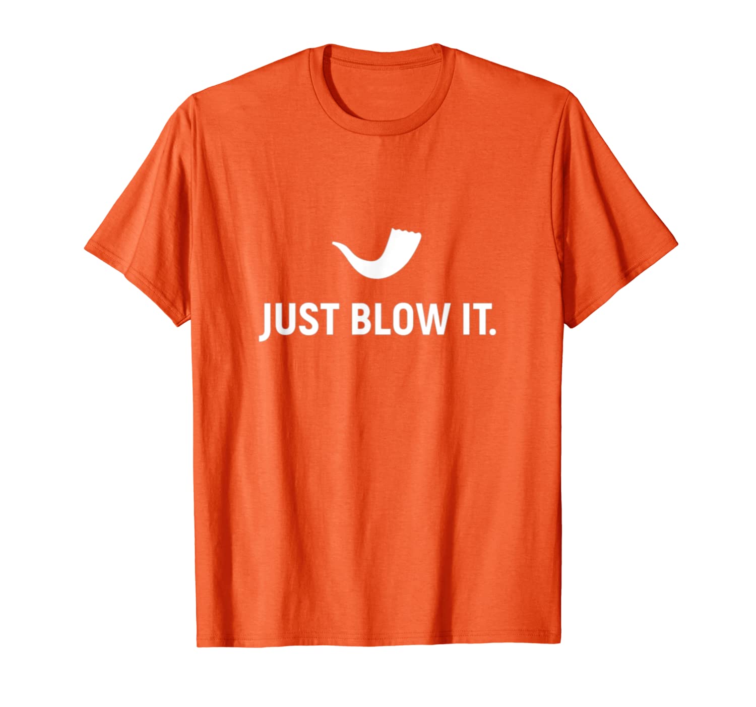 

Shofar Just Blow It shirt Rosh Hashanah Jewish New Year Gift T-Shirt, White;black