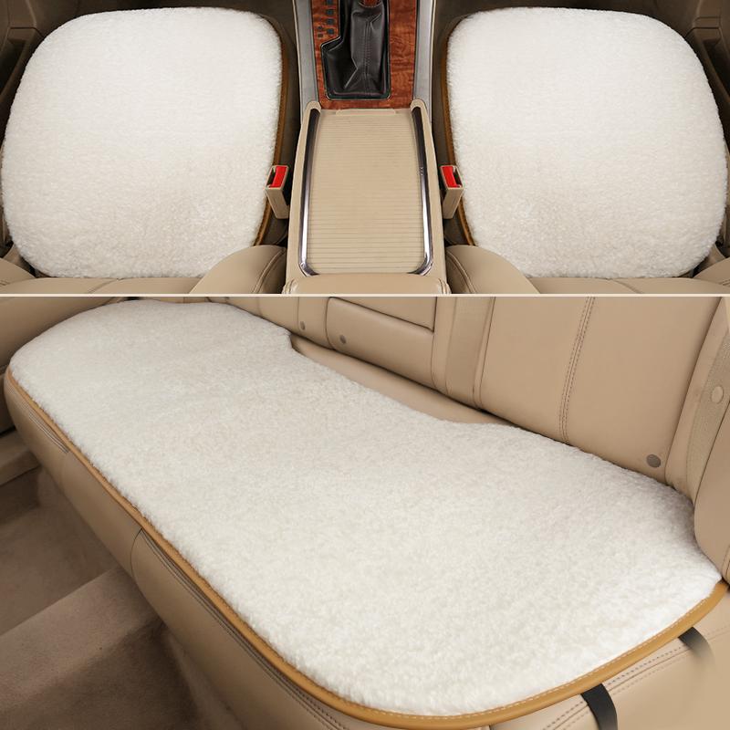 

Car Seat Covers Three-piece Winter Plush Chinese Alpaca Short Warm Single-piece Without Back Cushion