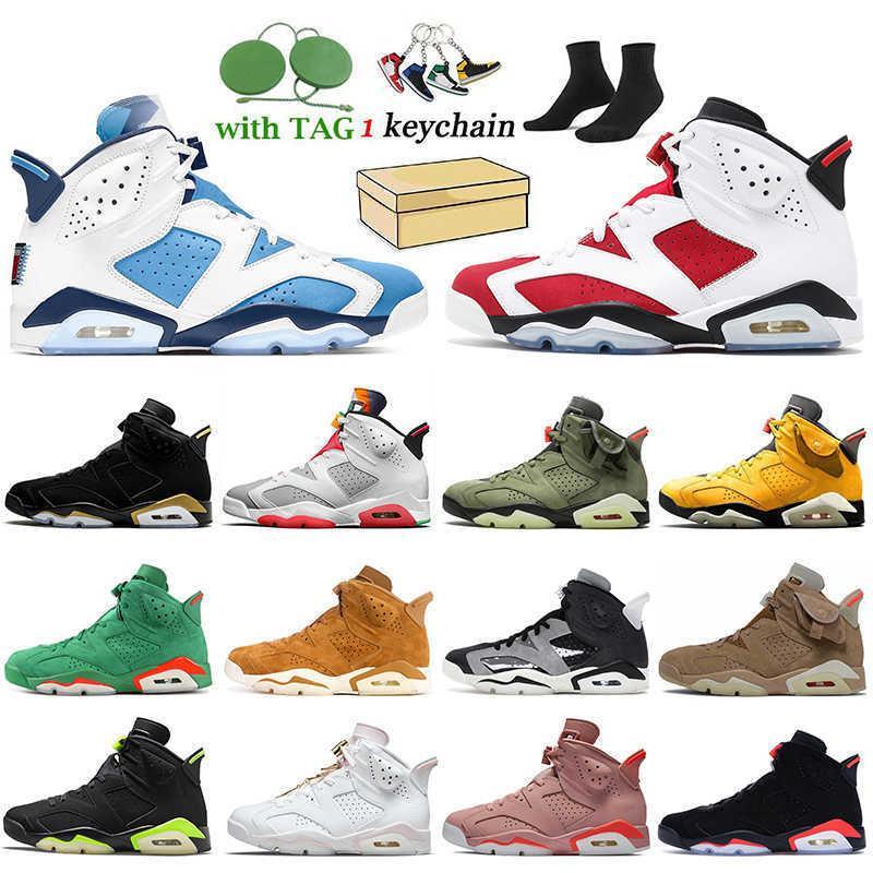 

Jorden 6 Mens Basketball Shoes Gold Hoops Jodan UNC 6s Carmine Jumpman Travis Scotts British Khaki Infrared Jordon Electric Green Womens Re