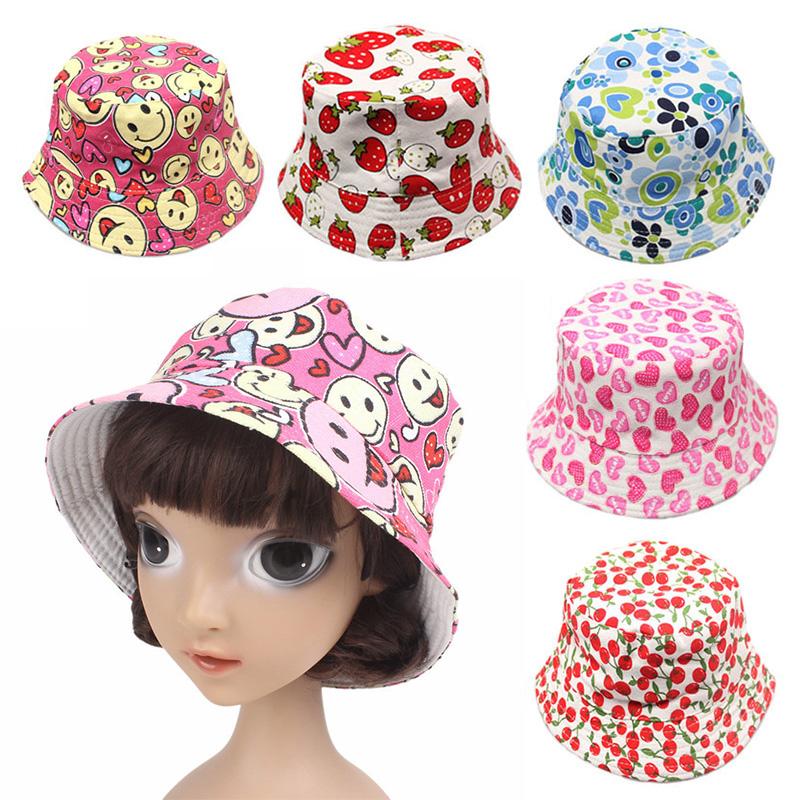 

Cloches Autumn Hat Casual Baby Toddler 1PC Girls Sun Block 2-6 Years Bucket Boys Cartoon Summer Unisex Printed Cute Children