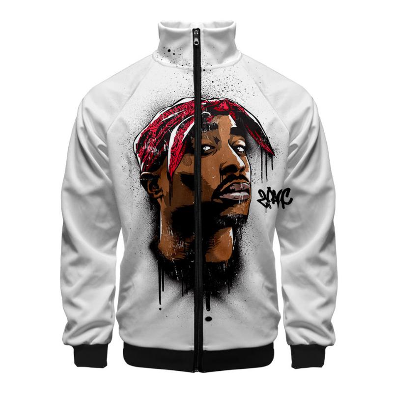 

Men's Jackets Gangsta Rap 2Pac Jacket Mens Long Sleeve Hoodie Zipper Sweatshirt Men Tupac Amaru Shakur Hoody Hip Hop Tracksuits, Lljk-42