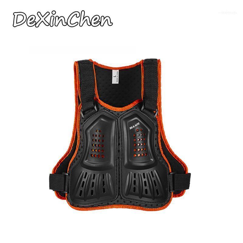 

Motorcycle Armor Child Body Protector Motocross Back Shield Sleeveless Vest For Kids Children's Suits1