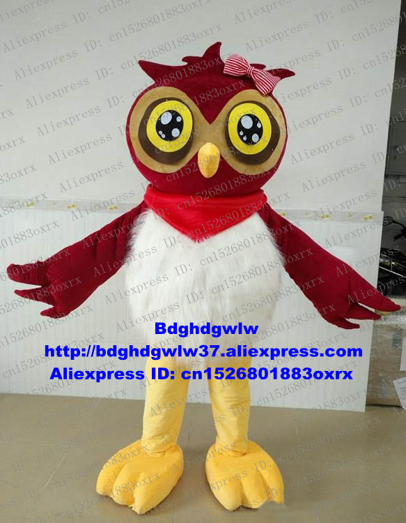 

Mascot Costumes Red Owl Owlet Mascot Costume Adult Cartoon Character Outfit Suit Halloween All Hallows Business Promotion zx774, Default color