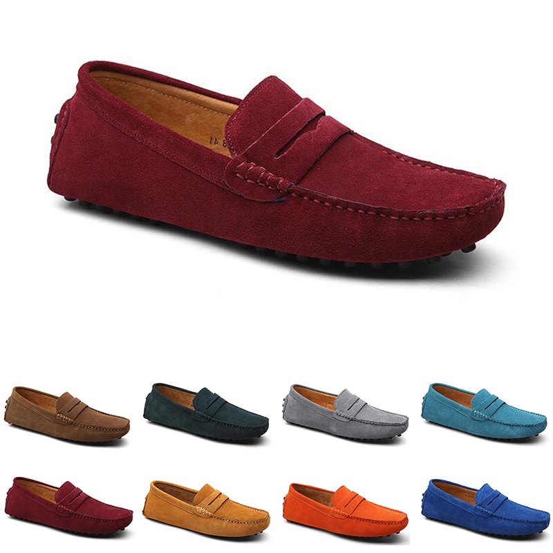 

men casual shoes Espadrilles triple black navy brown wine red taupe green Sky Blue Burgundy mens sneakers outdoor jogging walking thirty four
