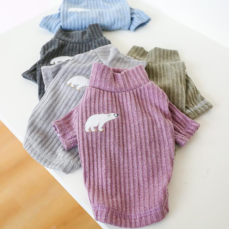 

Dog Apparel Dogs And Cats Dress Shirt Bear Design Pet Puppy Autumn/Winter Bottoming Clothing