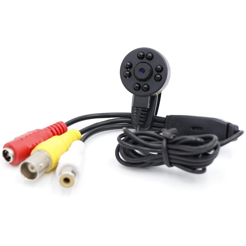 

Mini Security Camera,1200TVL CVBS Camera With Mic 4.6mm Lens Infrared Night Vision HD 720P CMOS AHD,CVI,TVI IP Cameras
