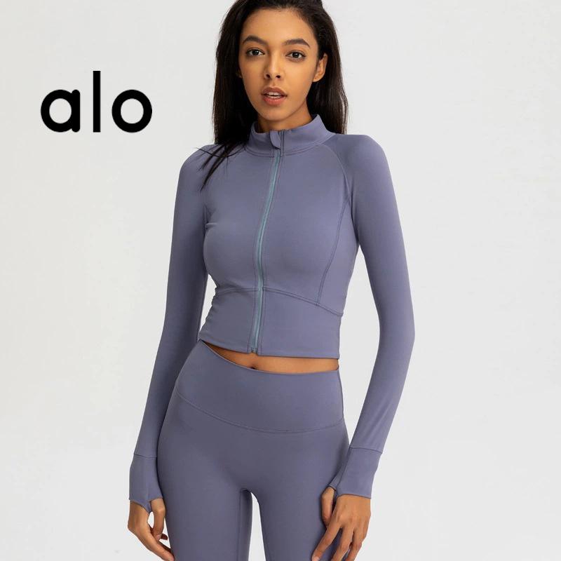 

Running Jackets Yoga Autumn Winter Women' Zipper Jacket Long Sleeve Sports Top Gym Outdoor Crop Elastic Compression 2059, Wine red