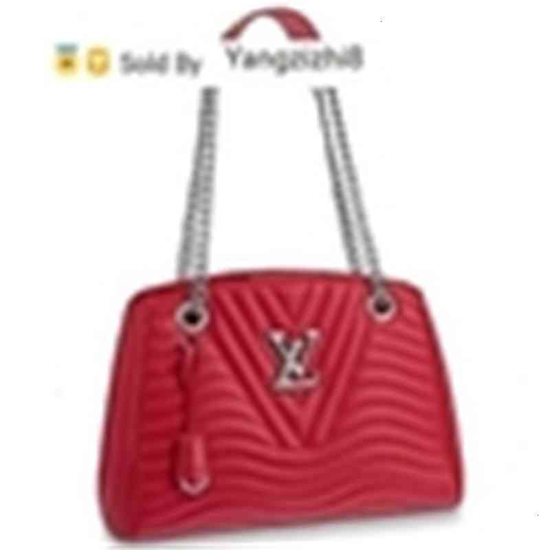 

yangzizhi8 new m51497 wave chain tote red real caviar lambskin le boy chain flap bag handbags shoulder messenger bags totes, Black;red